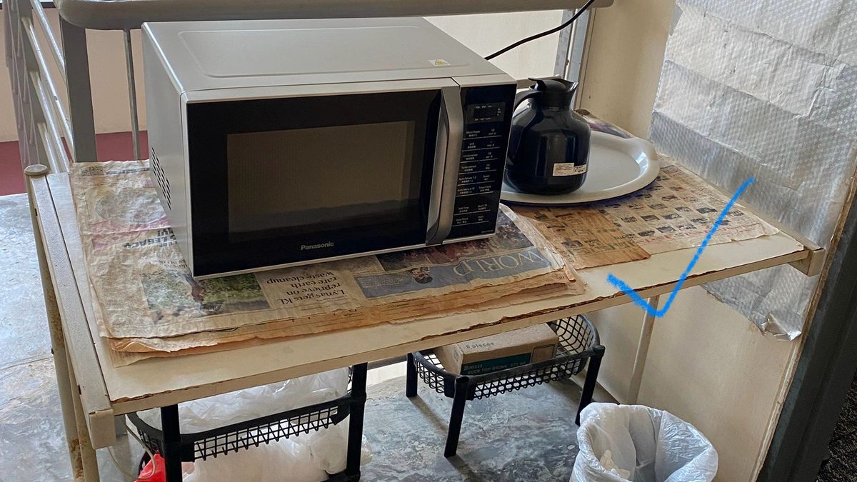 Bulky household items prepared for disposal